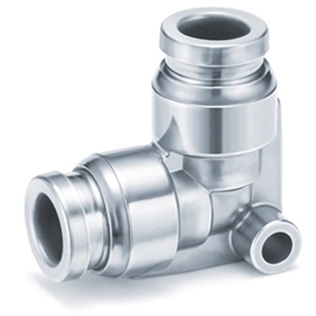SMC KQG2 Series Elbow Fitting, Push In 12 mm to Push In 12 mm, Tube-to-Tube Connection Style