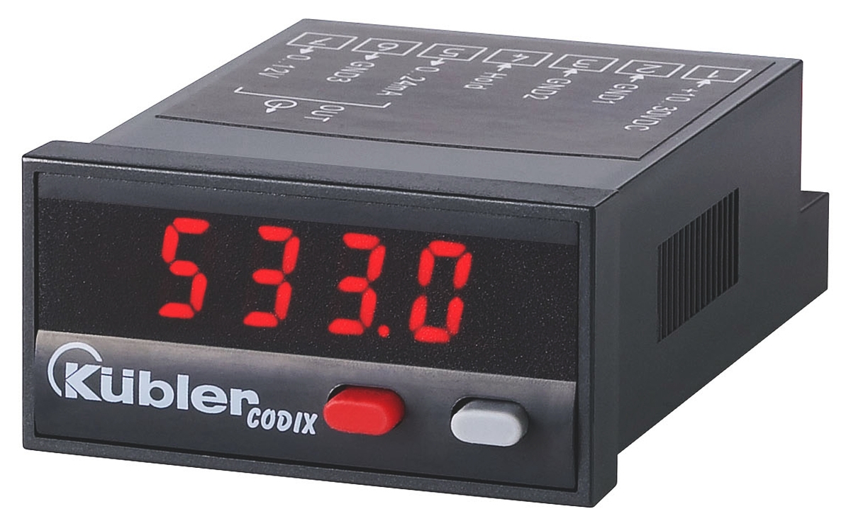 Kubler CODIX 533 On/Off Temperature Controller, 48 x 24mm, 10 → 30 V dc Supply Voltage