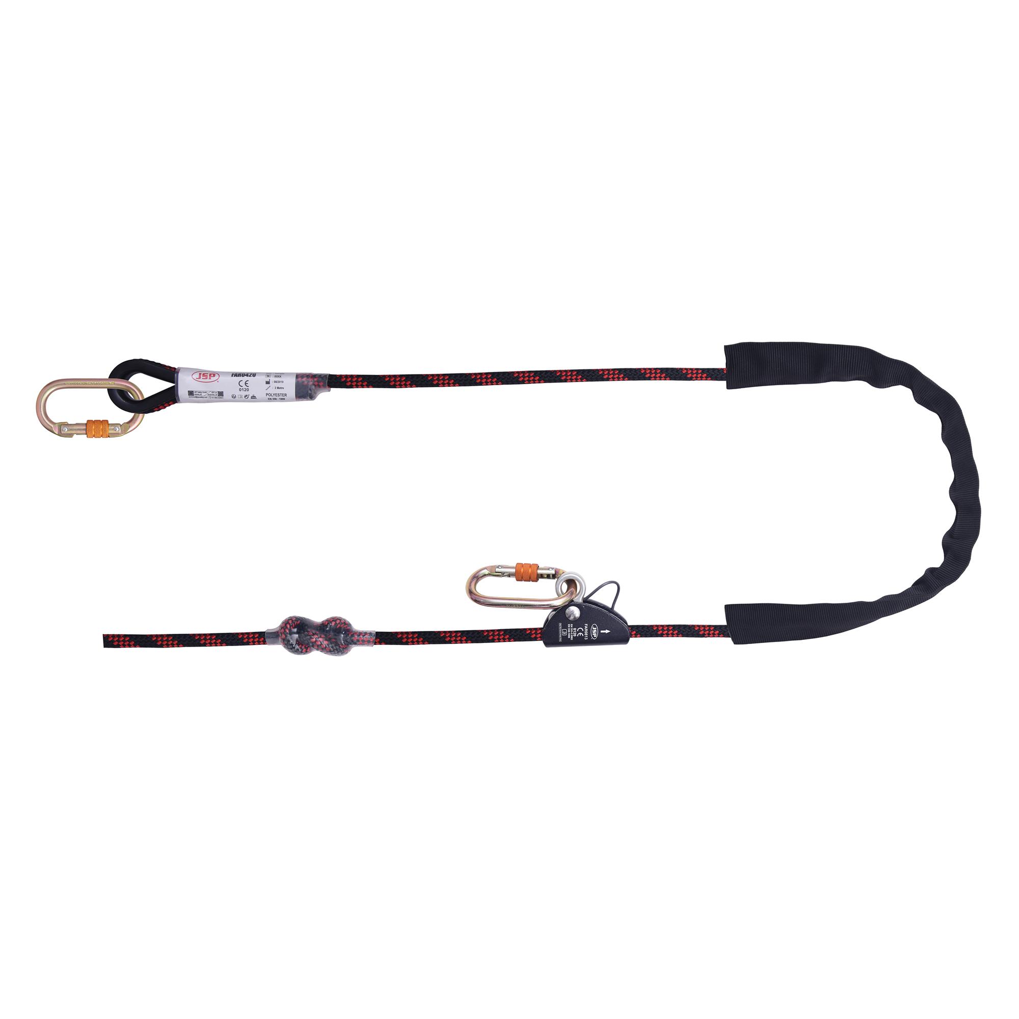 JSP 2m Work Positioning Work Positioning Lanyard Screw Gate Karabiner Single