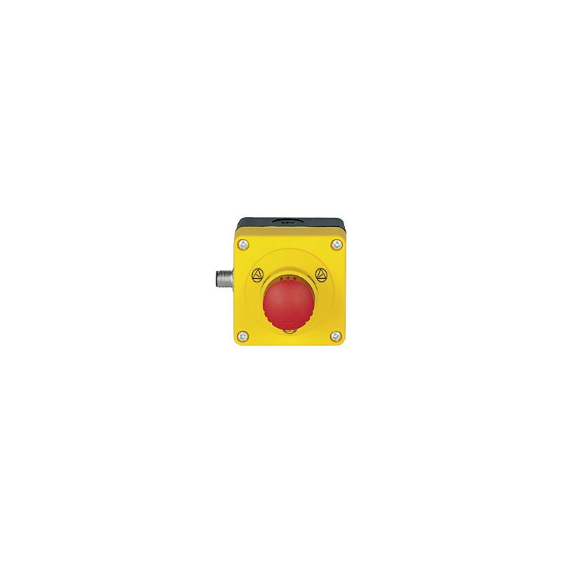 Pilz 400453 Series Emergency Stop Push Button, Surface Mount, 55mm Cutout, DPST