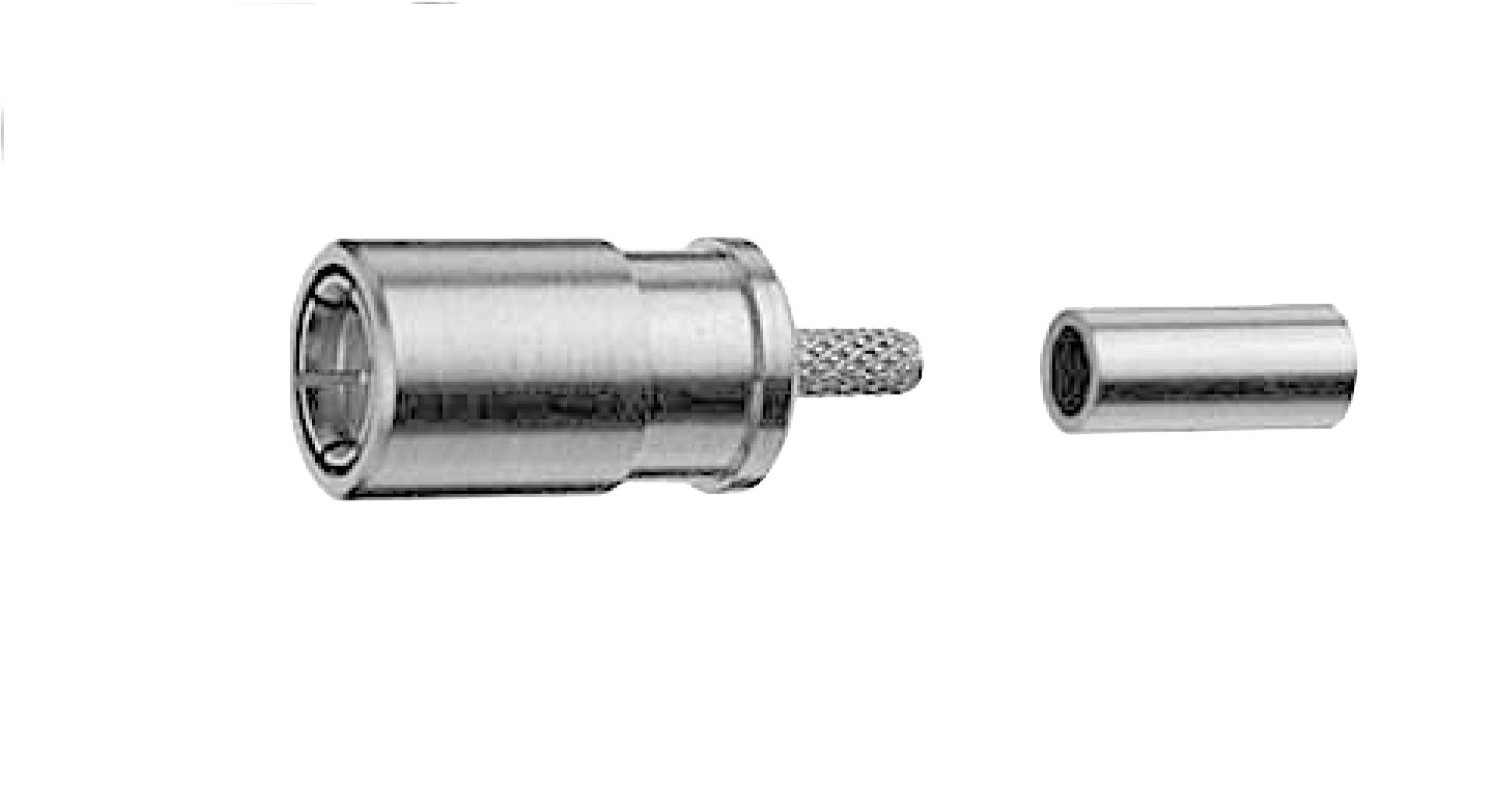 Telegartner Cable Mount SMB Connector, Crimp Termination, Straight Body
