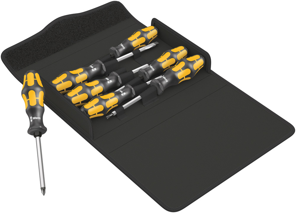 Wera Phillips; Slotted; Torx Screwdriver Set, 7-Piece