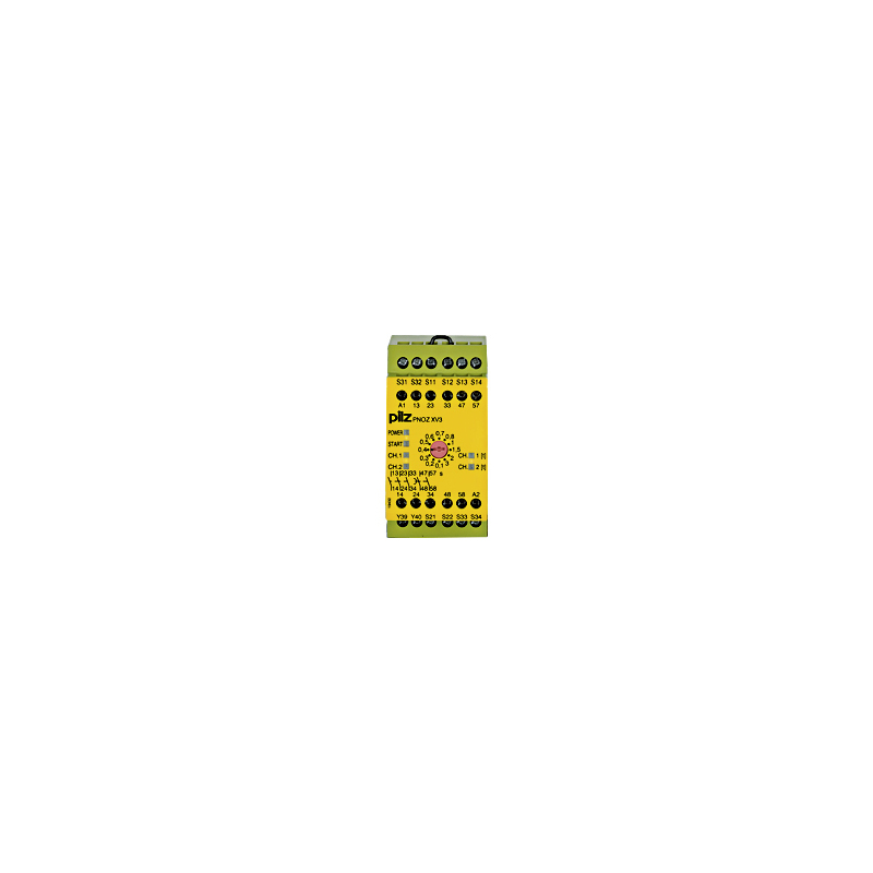 Pilz 774 Safety Relay 24V dc, Single/Dual-Channel 5 Safety Contacts
