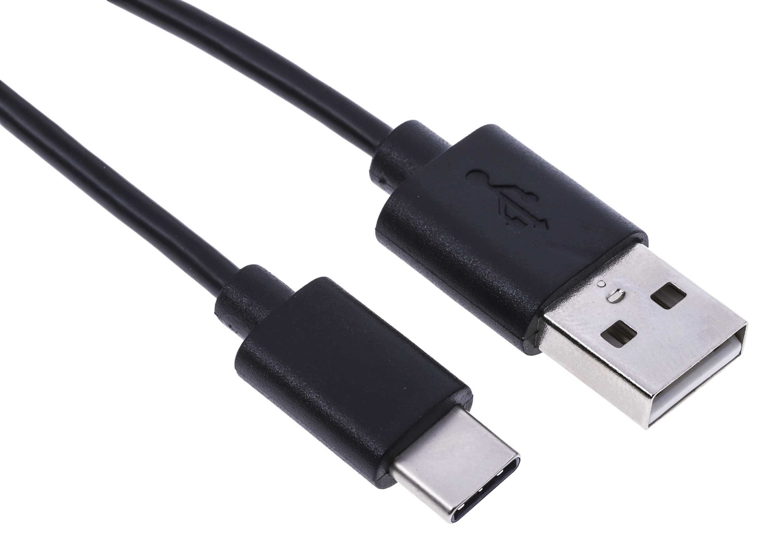 RS PRO USB 2.0, Male USB C to Male USB A, 1m