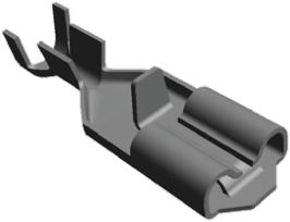 TE Connectivity Positive Lock .187 Mk II Uninsulated Female Spade Connector, Receptacle, 4.75 x 0.51mm Tab Size, 0.5mm²