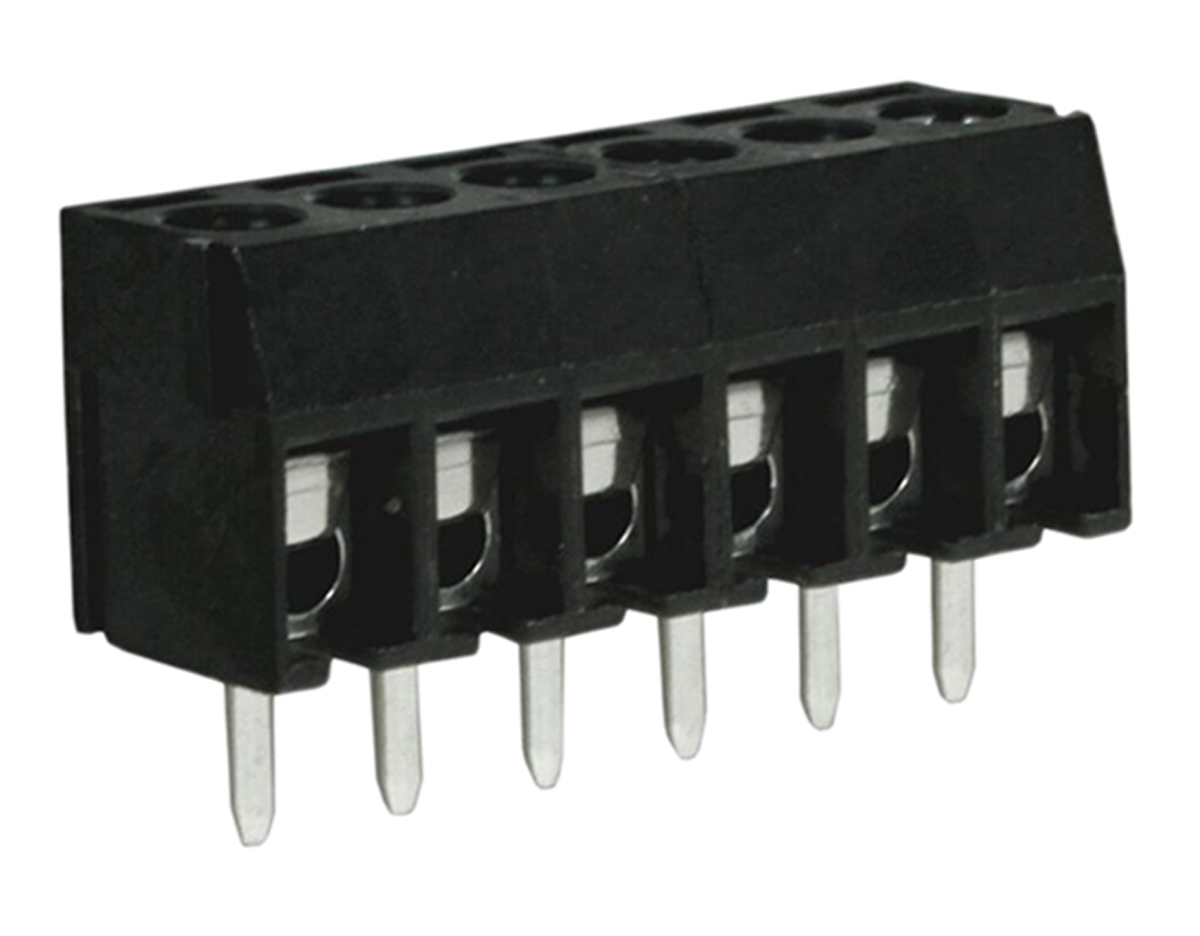 RS PRO PCB Terminal Block, 6-Contact, 3.5mm Pitch, Through Hole Mount, 1-Row, Screw Termination