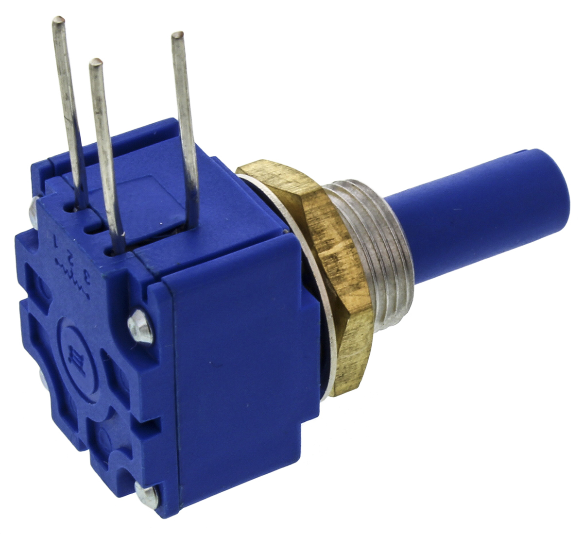 Bourns 93 5kΩ Rotary Potentiometer 1-Gang, Panel Mount (Through Hole), 93R1A-R22-A13L