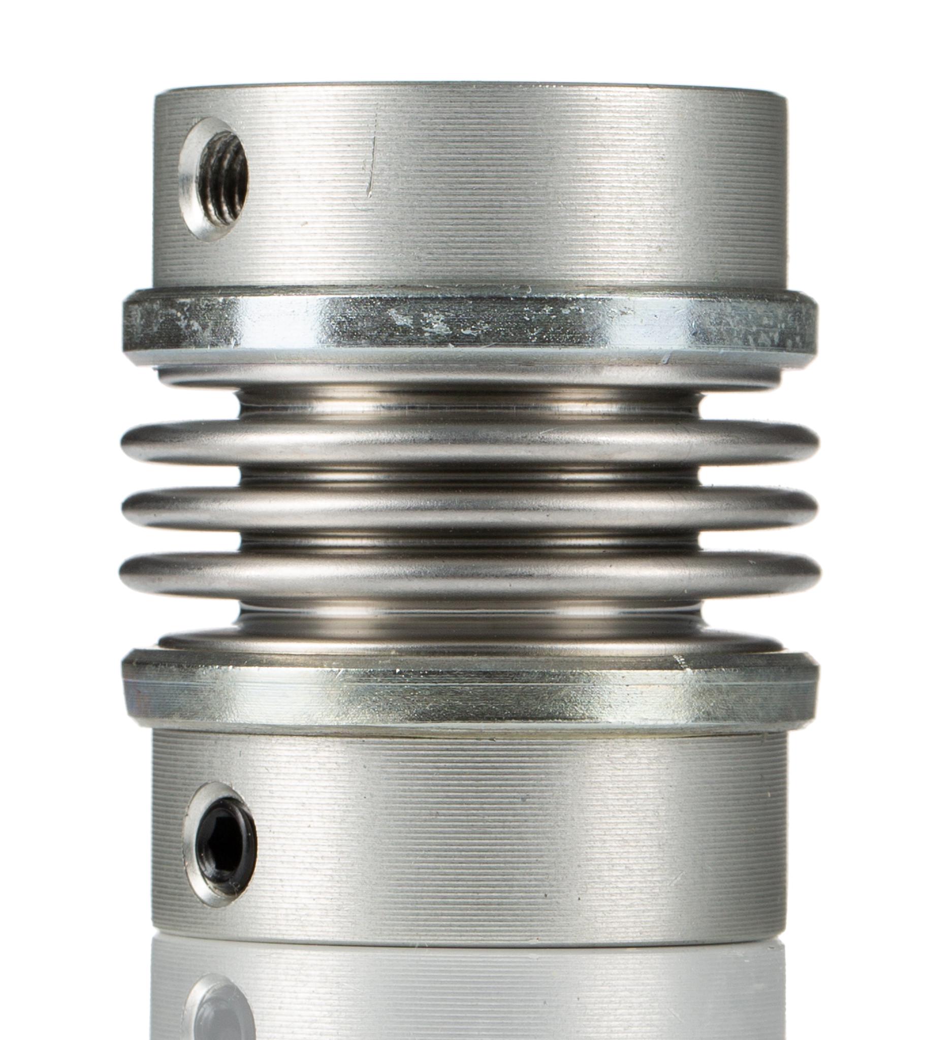 Huco Bellows Coupling, 34mm Outside Diameter, 8mm Bore, 40mm Length Coupler