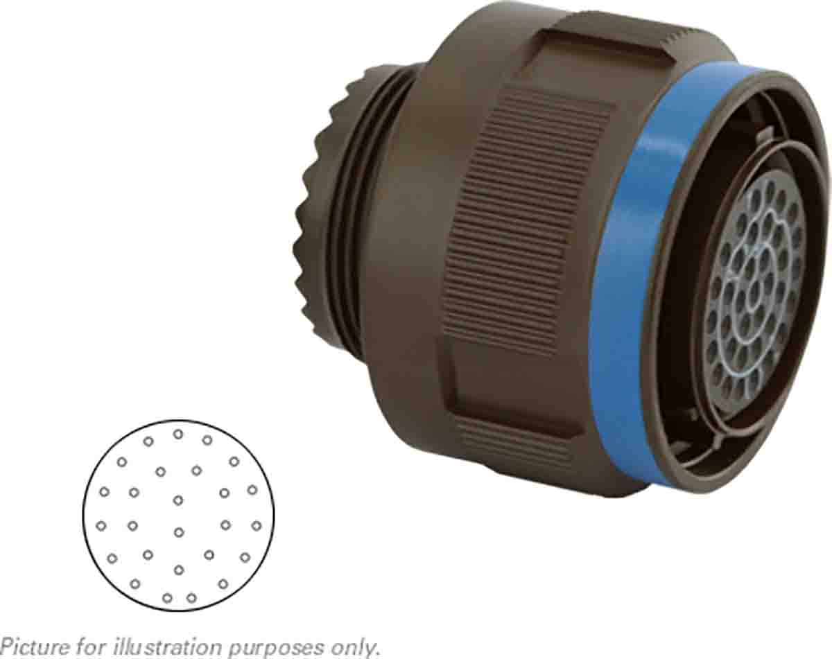 Souriau Sunbank by Eaton, 8D, Copper Alloy 26 Way Cable Mount MIL Spec Circular Connector Plug, Socket Contacts,Shell