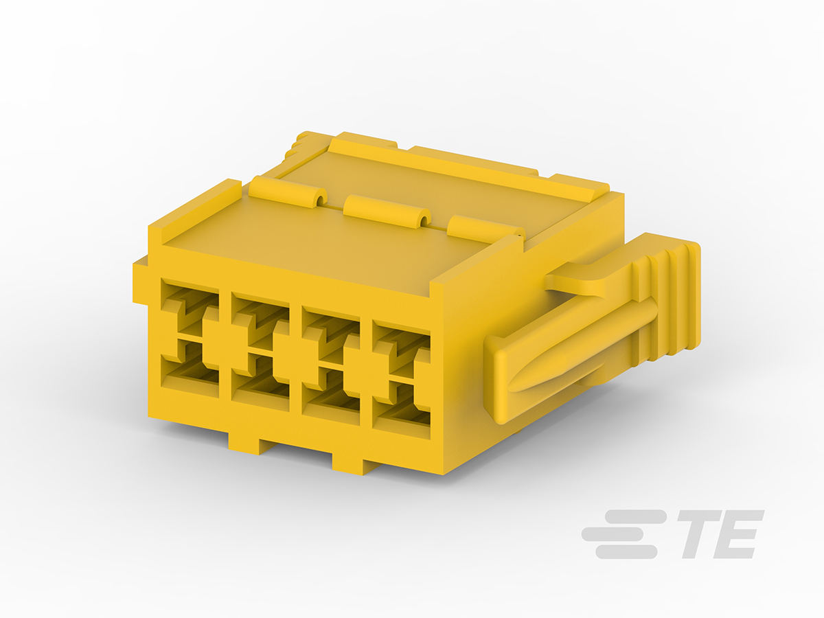 TE Connectivity Automotive Connector Plug Yellow PCB 8 Way 927366-1