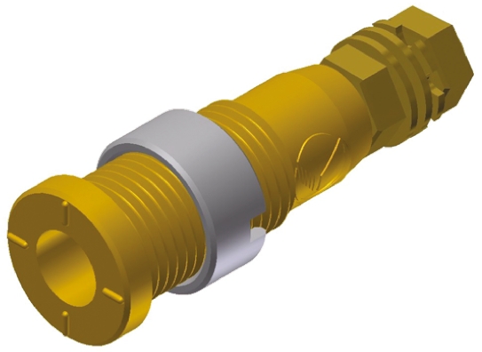 Hirschmann Test & Measurement Yellow Female Banana Socket, 2mm Connector, Solder Termination, 10A, 1000V ac/dc, Gold