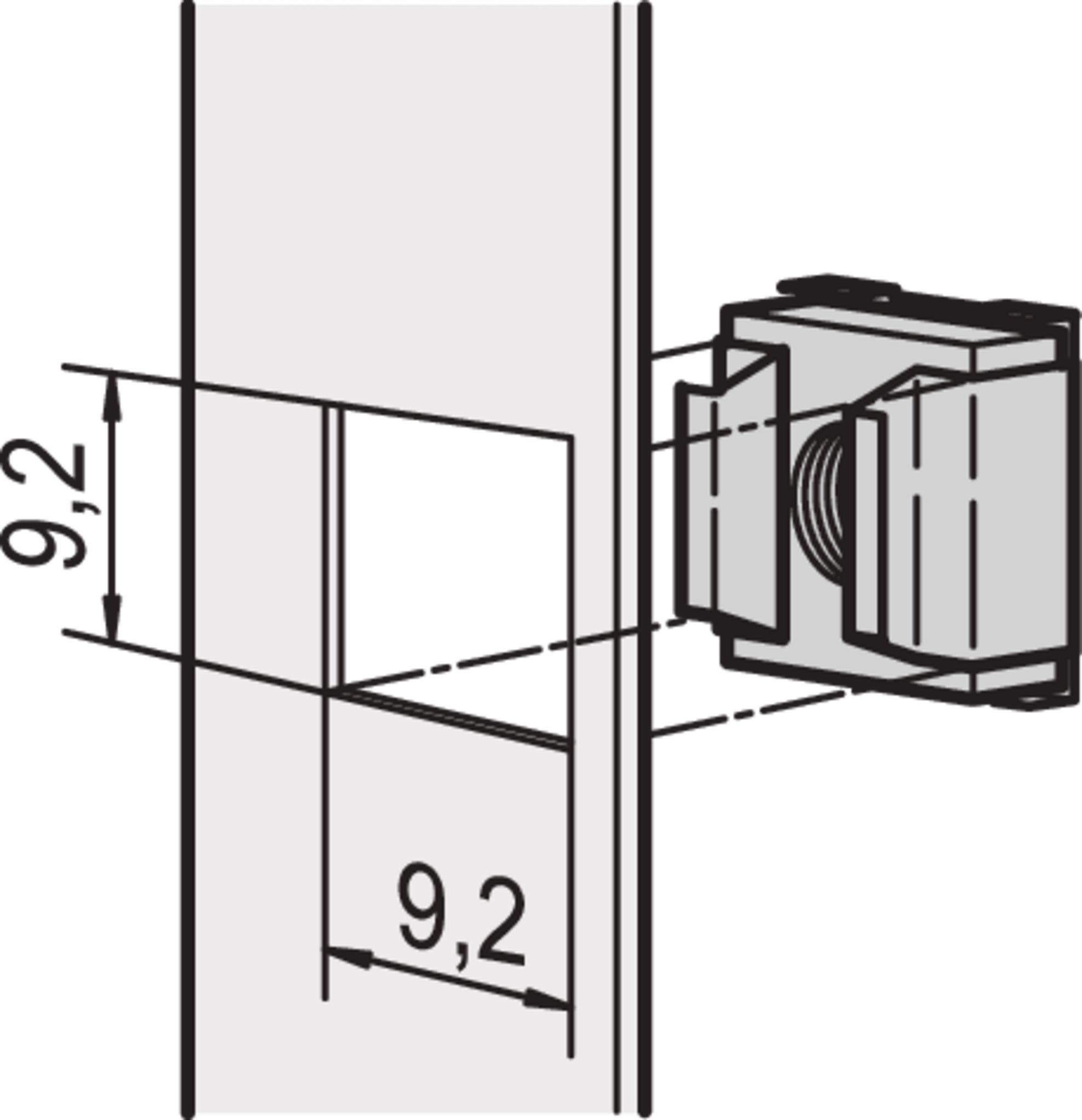 nVent SCHROFF 21100 Series Nut for Use with Front Panels, M4 Thread, 50 Piece(s)