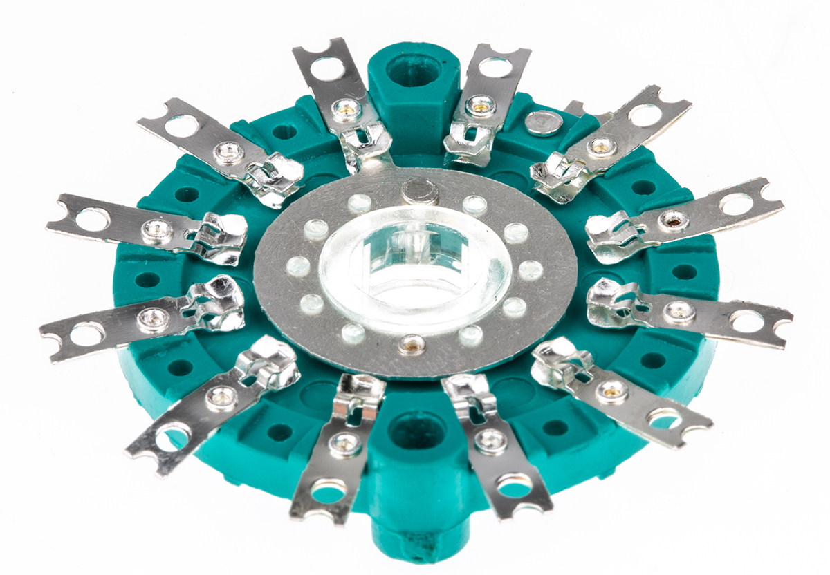 NSF, 12 Position SP12T Rotary Switch, 150 mA @ 250 V ac, Solder