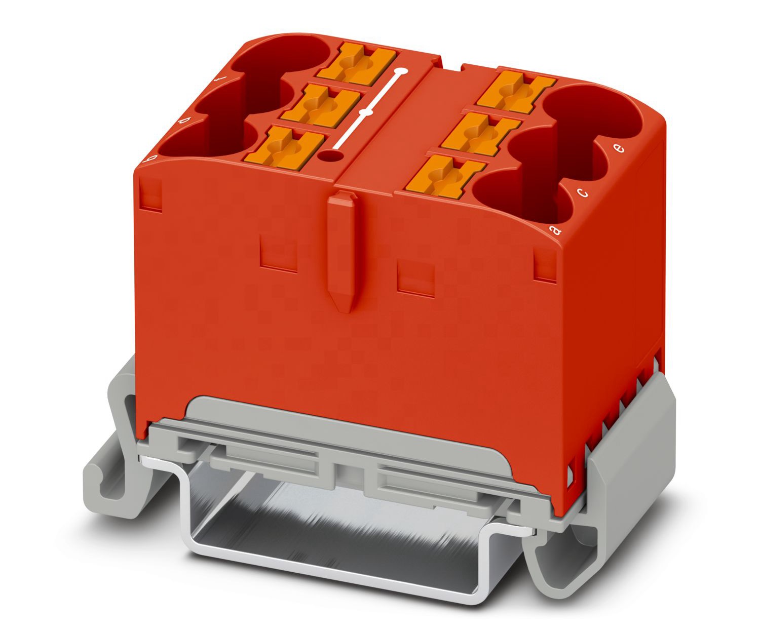Phoenix Contact Distribution Block, 6 Way, 90A, 800 V, Red