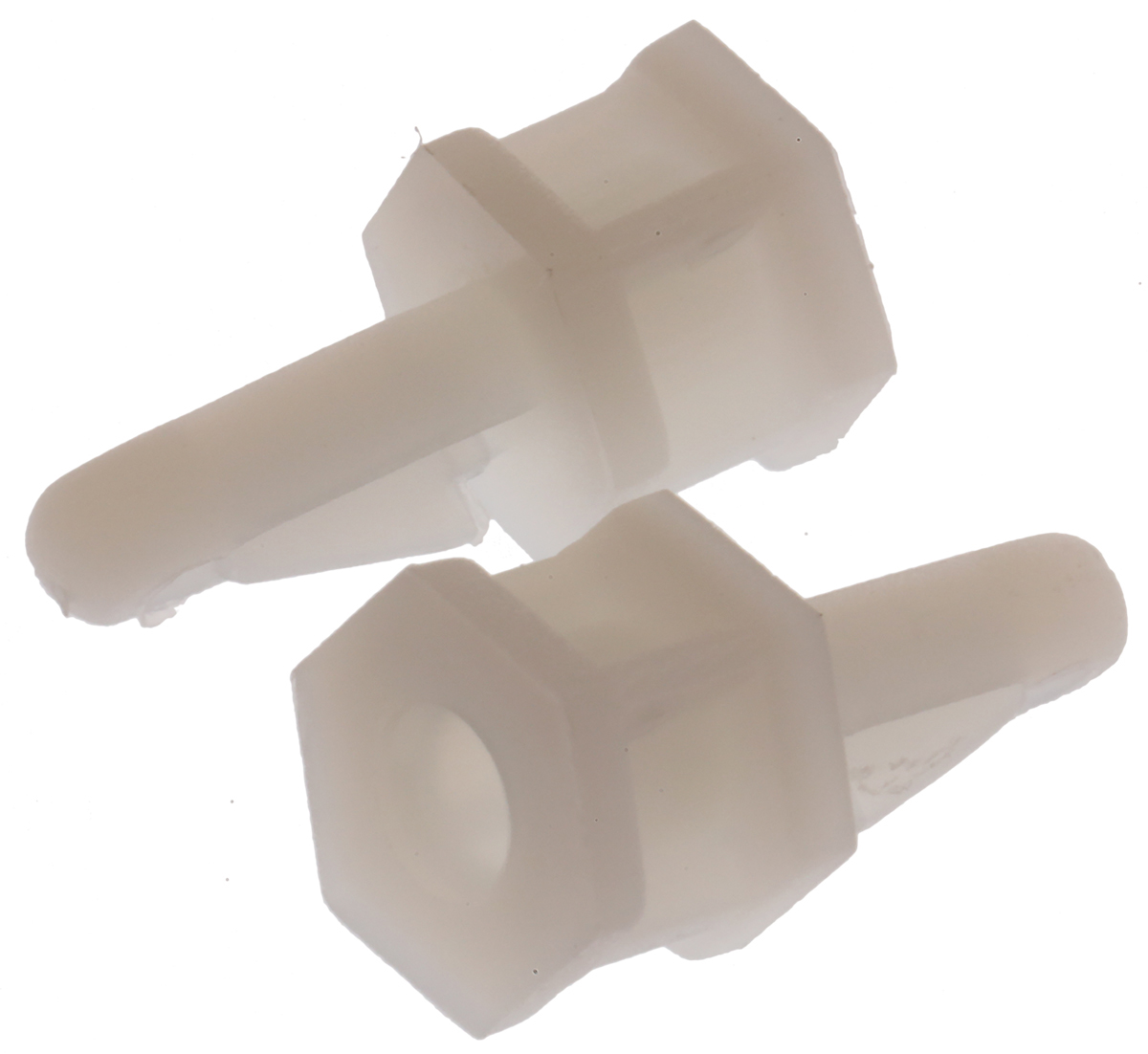 TCBS 4 01, 6.4mm High Nylon PCB Support Pillar for 4mm PCB Hole, 7.9mm Base