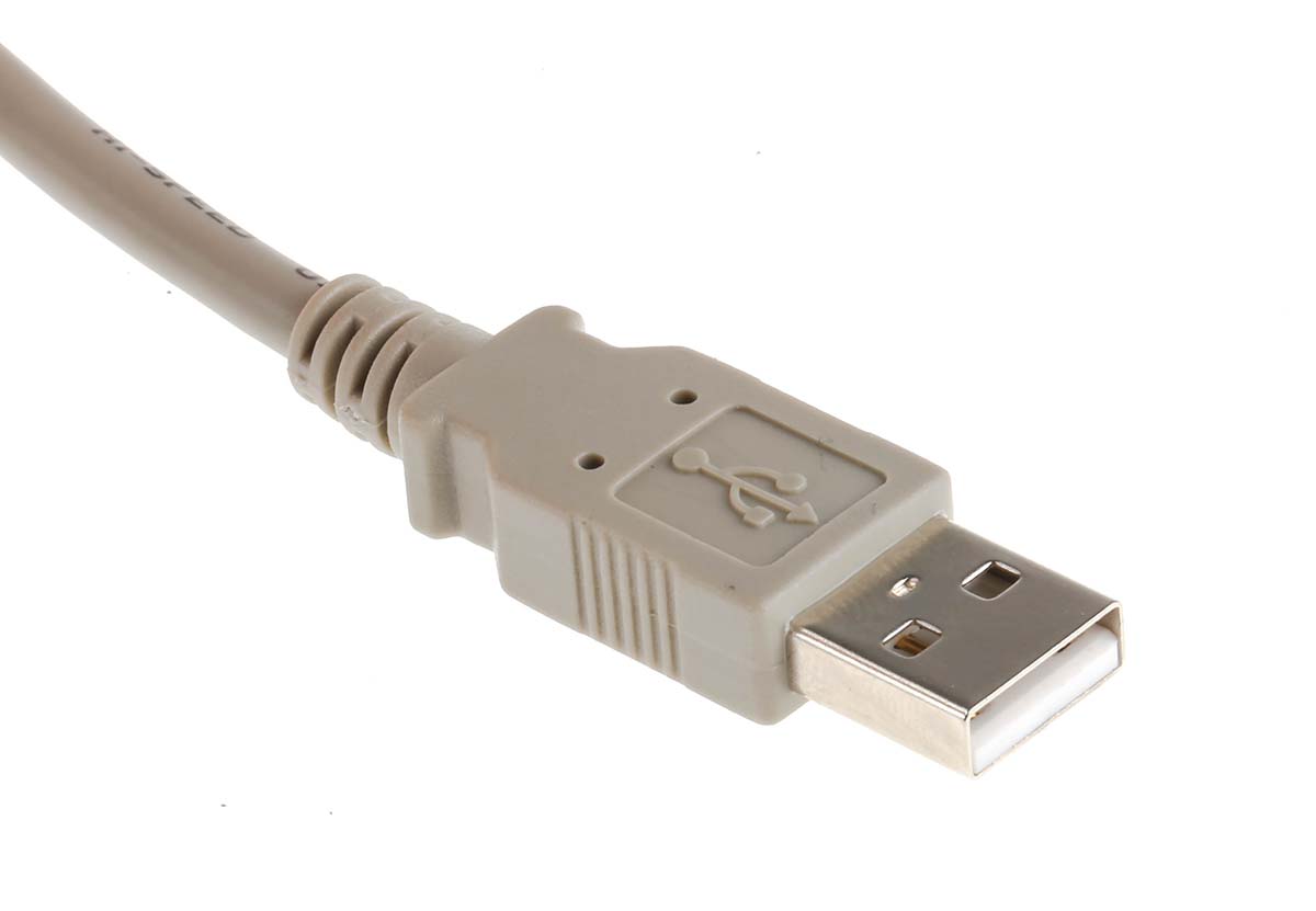 RS PRO USB 2.0, Male USB A to Male USB B, 3m