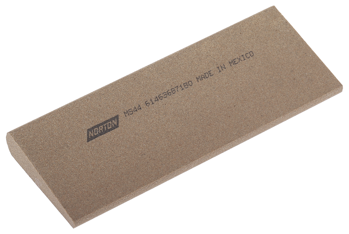 Norton Medium Round Edge Sharpening Stone, 114mm x 44mm x 12.7mm