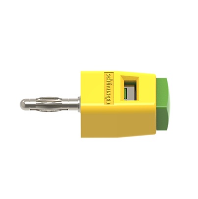 Schutzinger 4mm Green/Yellow Terminal Post, 30 V ac, 60 V dc, 16A