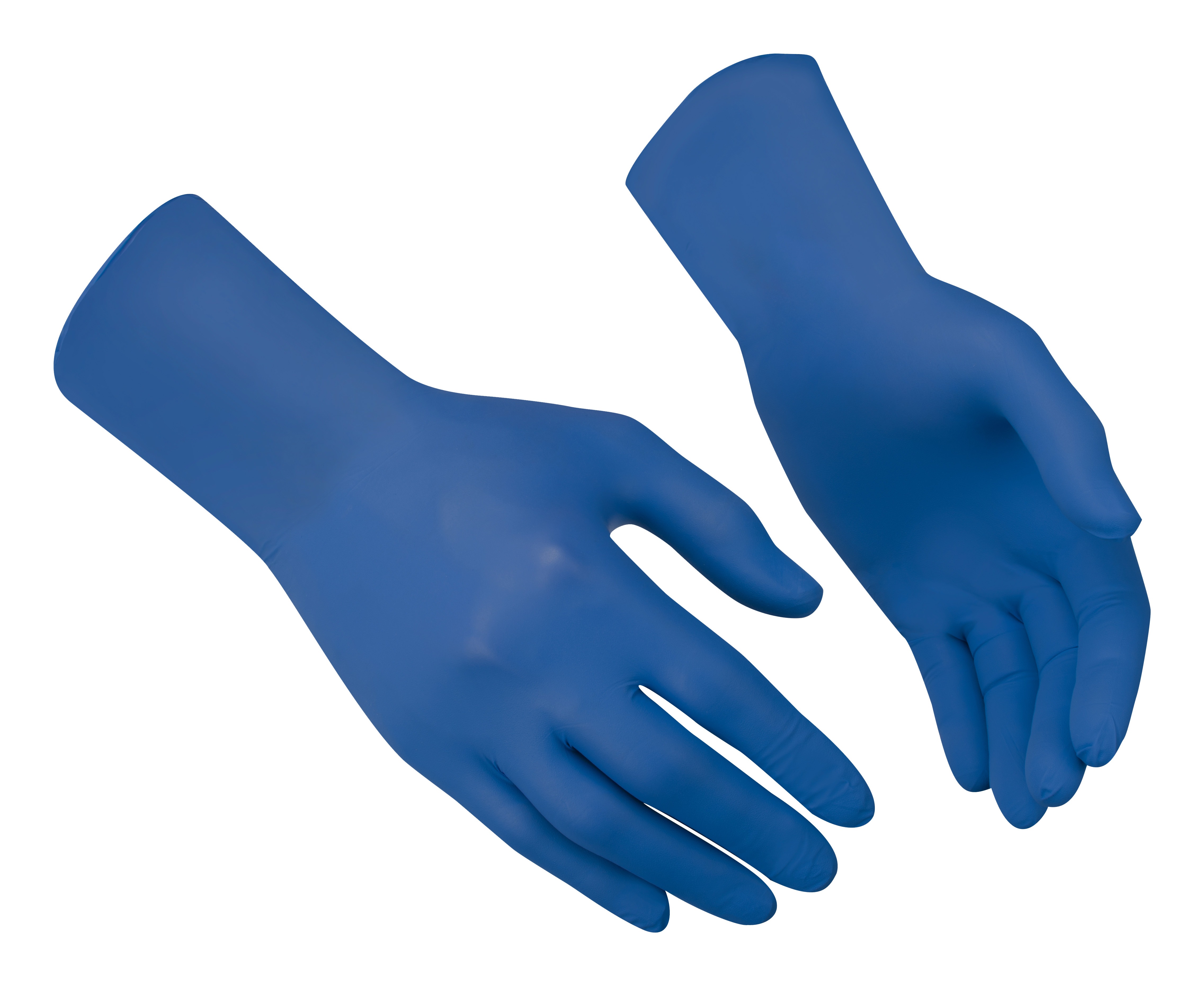 GUIDE GLOVES Blue Nitrile Work Gloves 30 cm