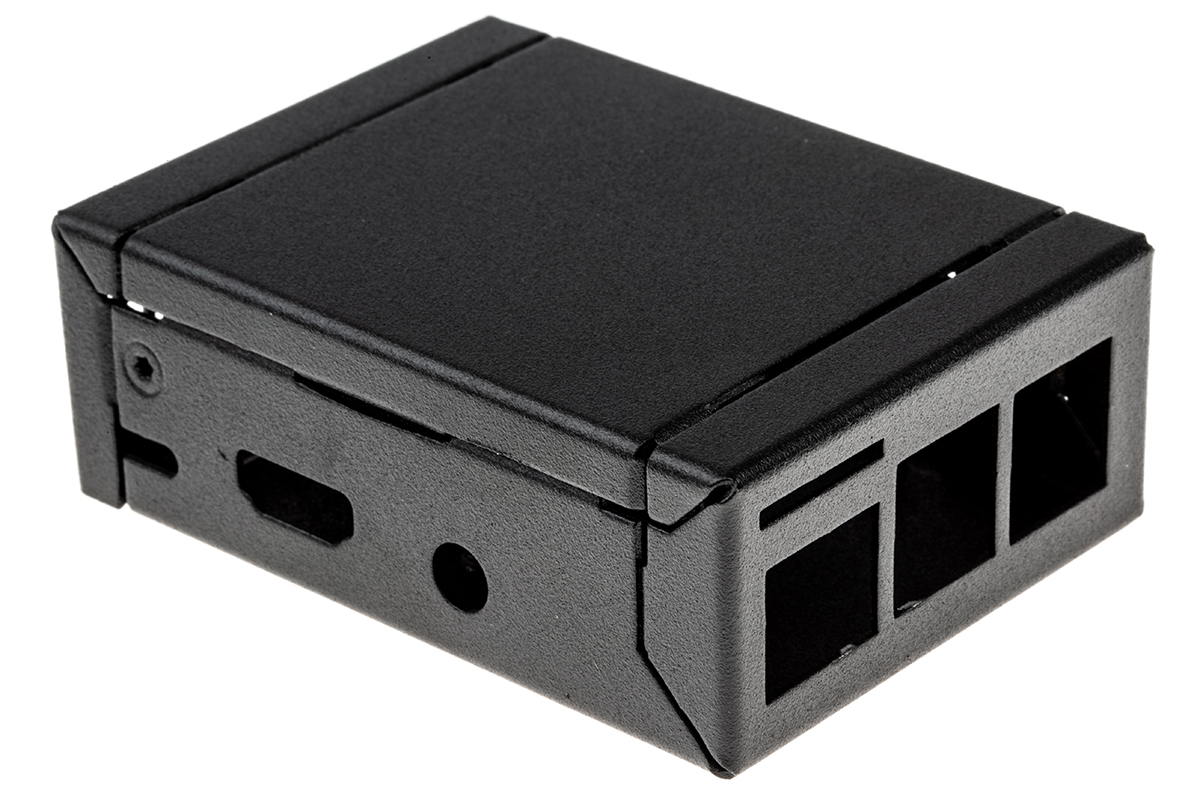 nVent SCHROFF Metal  Case for use with Raspberry Pi 2, Raspberry Pi 3 in Black