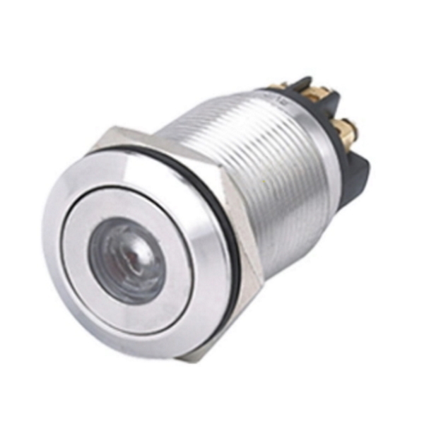 RS PRO Illuminated Push Button Switch, Latching, Panel Mount, 19.2mm Cutout, DPST, Green LED, 250V ac, IP65