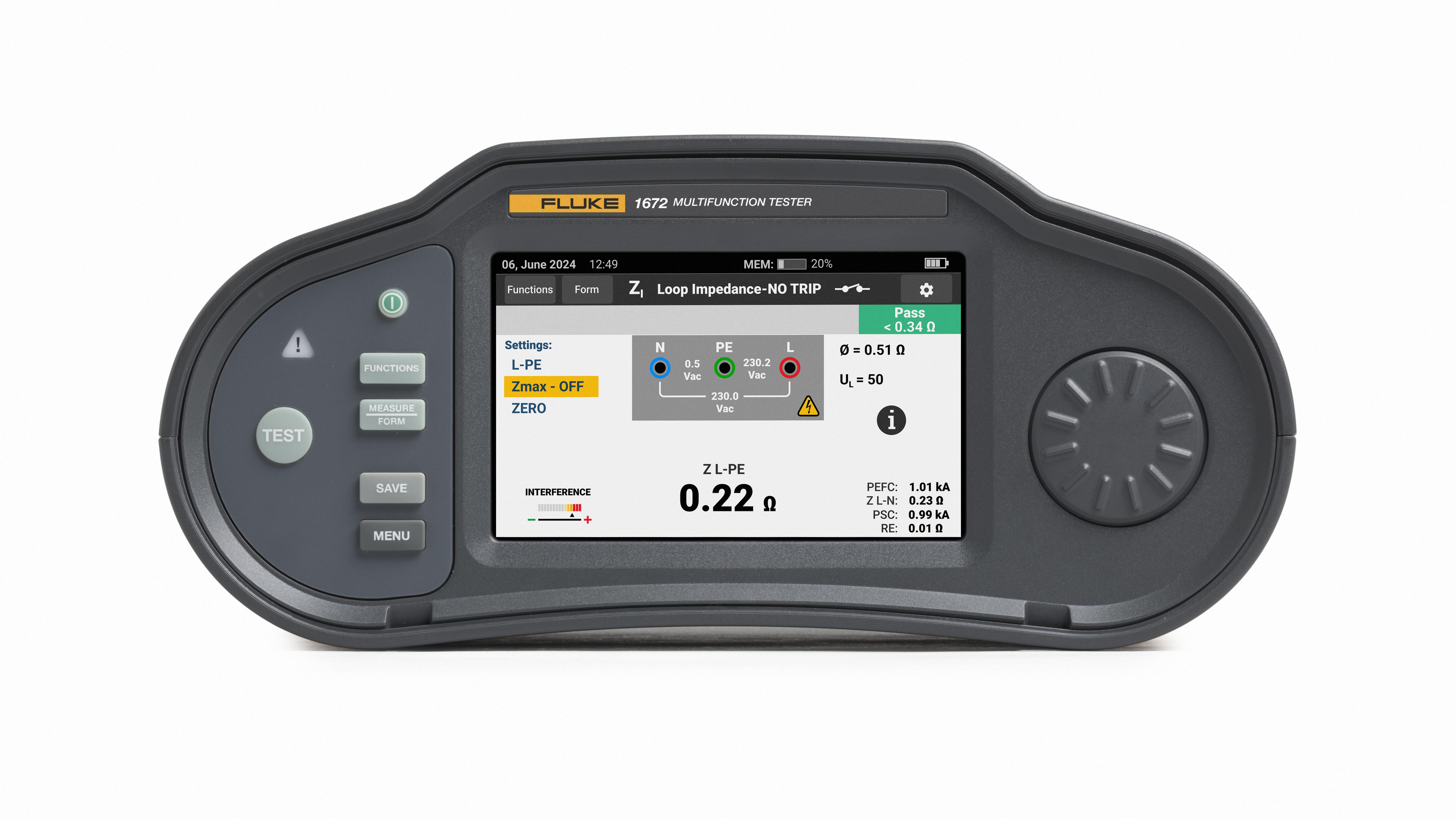 Fluke 1672 UK FTT Insulation Tester
