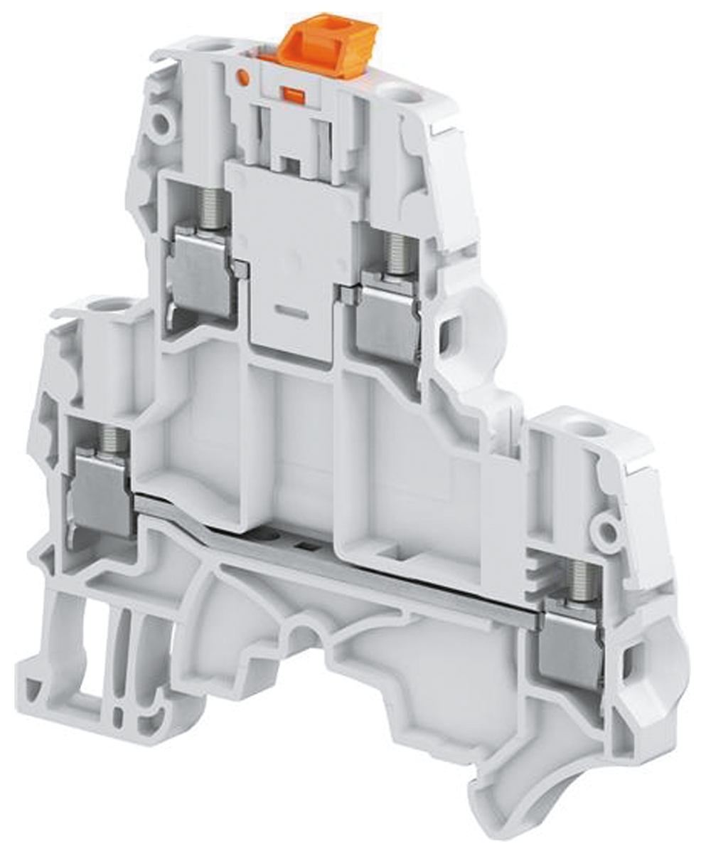 Entrelec1SNK505315R0000 SNK Series Standard Din Rail Terminal, 4mm², Double-Level, Screw Termination