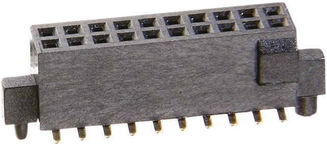 HARWIN Straight Surface Mount PCB Socket, 20-Contact, 2-Row, 1.27mm Pitch, Solder Termination