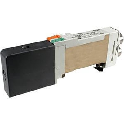 SMC 5 Port Solenoid Valve Solenoid Valve - Solenoid One-touch Fitting 8 mm SQ2000 Series 24V dc