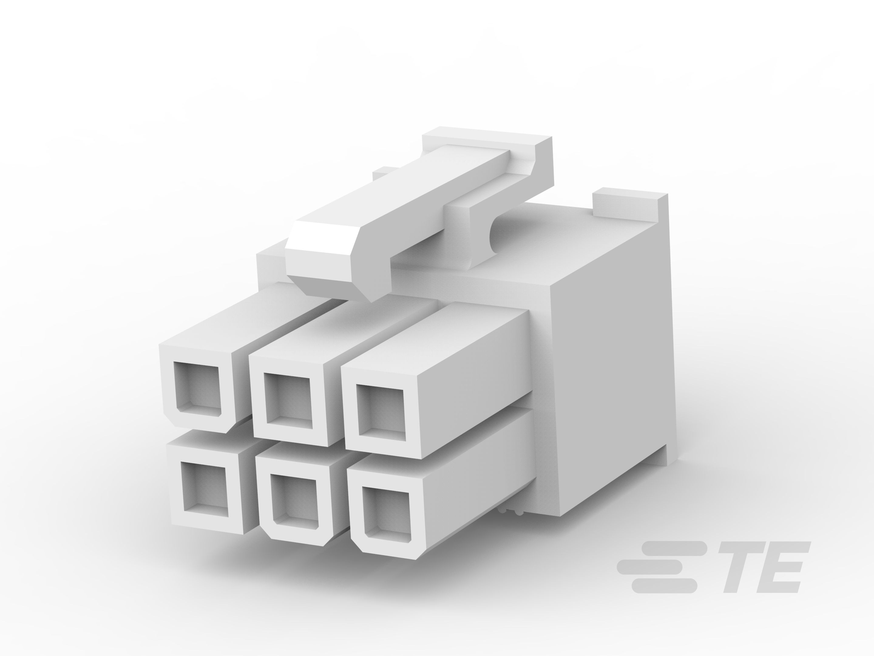 TE Connectivity, VAL-U-LOK Female Connector Housing, 4.2mm Pitch, 6 Way, 2 Row
