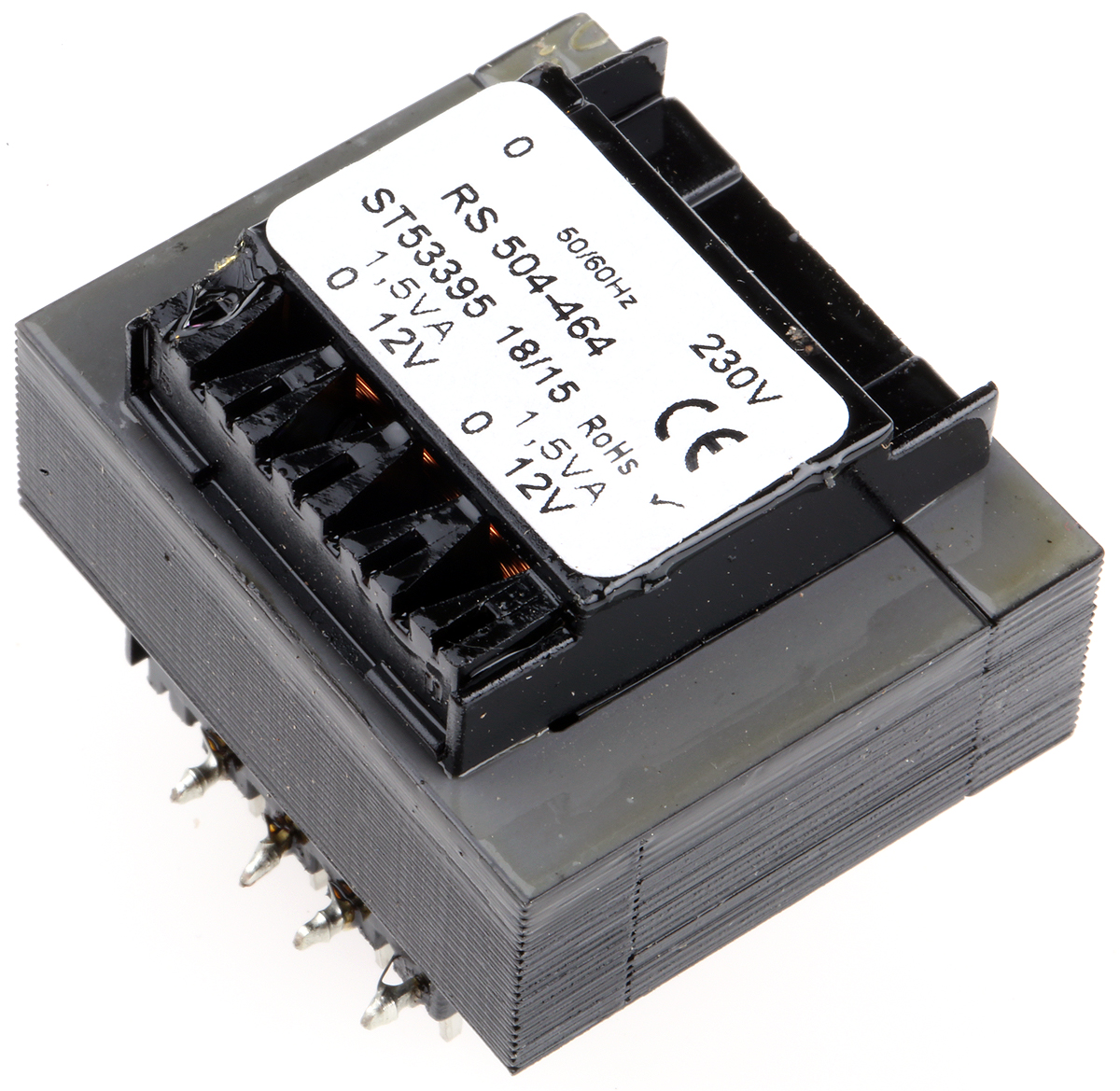 RS PRO 12V ac 2 Output Through Hole PCB Transformer, 3VA