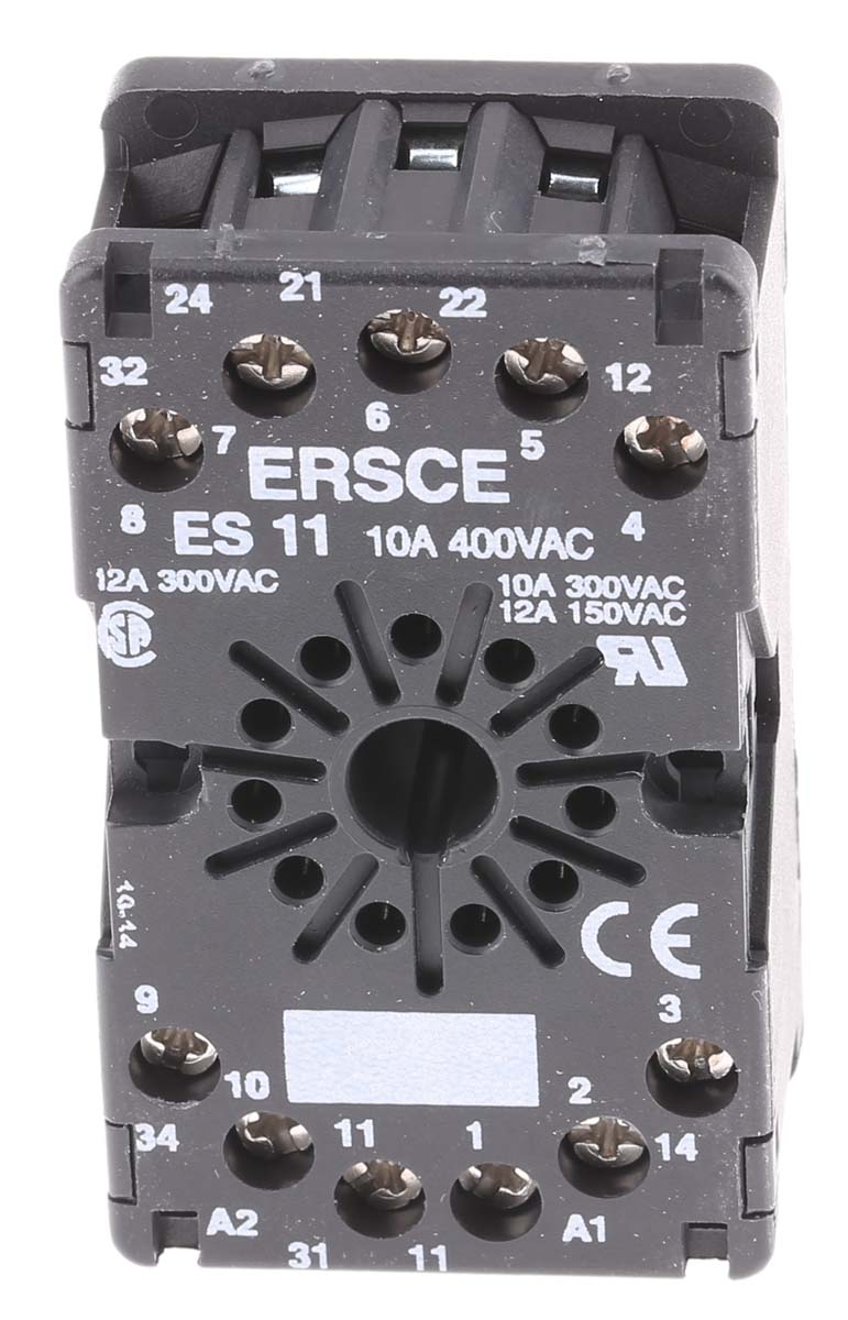 Crouzet 11-Pin Connector Base For Use With 812 Series, 814 Series, 815 Series, 815E Series