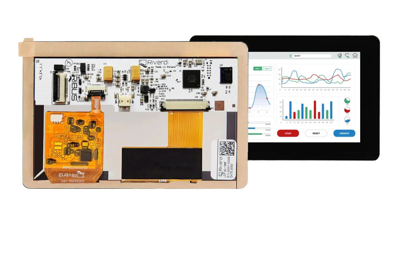 Riverdi RVT43HLBNWC00-B TFT TFT LCD Display / Touch Screen, 4.3in, 480 x 272pixels