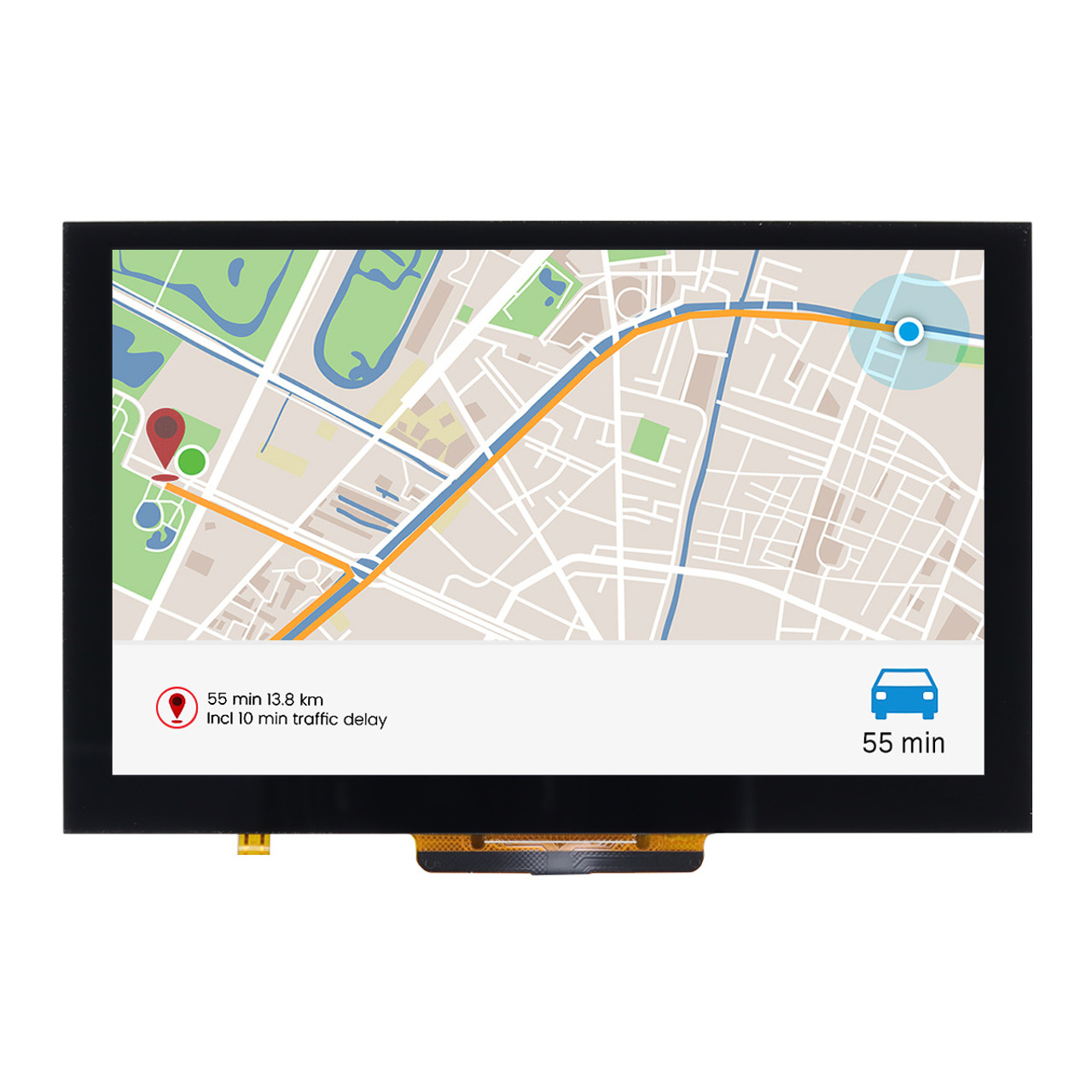NEWHAVEN DISPLAY INTERNATIONAL NHD-5.0-800480TF-ATXL#-CTP TFT LCD Colour Display / Touch Screen, 5in, 800x480pixels