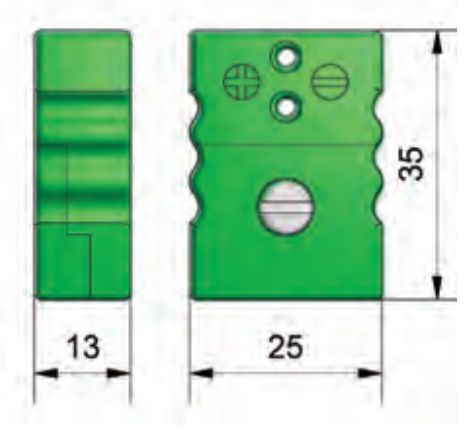 Reckmann Miniature Thermocouple Connector for Use with Type J Thermocouple