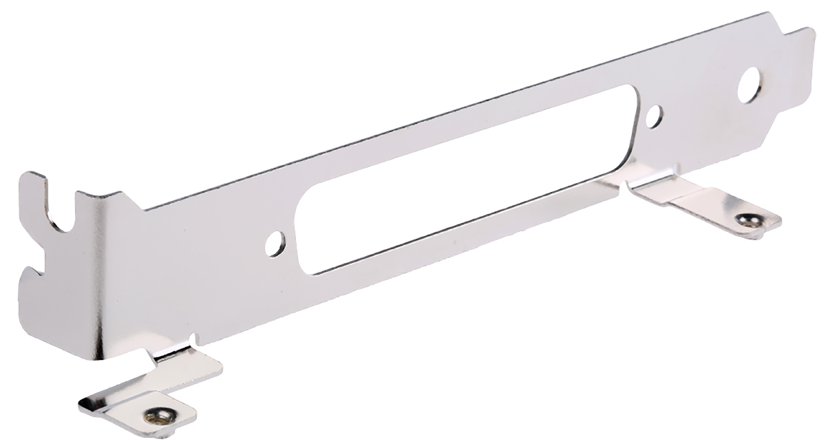 427-59703, D-sub, 37 Pin PCB Card Bracket With Fixing Ears, Solder Side