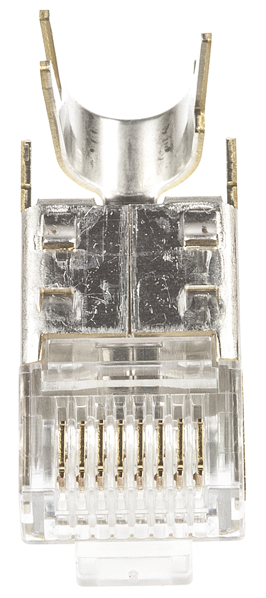 Hirose TM21P Series Male RJ45 Connector, Cable Mount, Cat5e, STP Shield Straight 1 Port 8P8C -Way