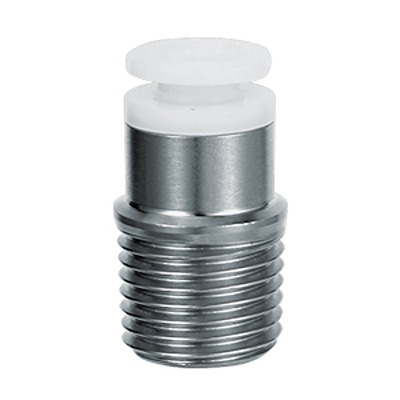 SMC KG Series Hexagon Socket Head Male Connector, 4 mm to R 1/8, Threaded-to-Tube Connection Style, KGS04-01S