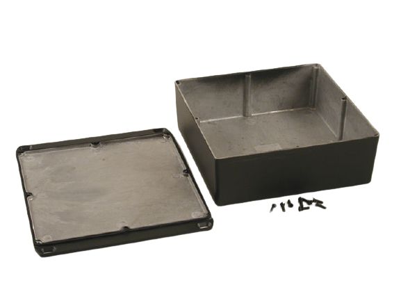 Hammond 1590 Series Die Cast Aluminium Enclosure, IP65, Flanged, 67 x 188 x 217mm