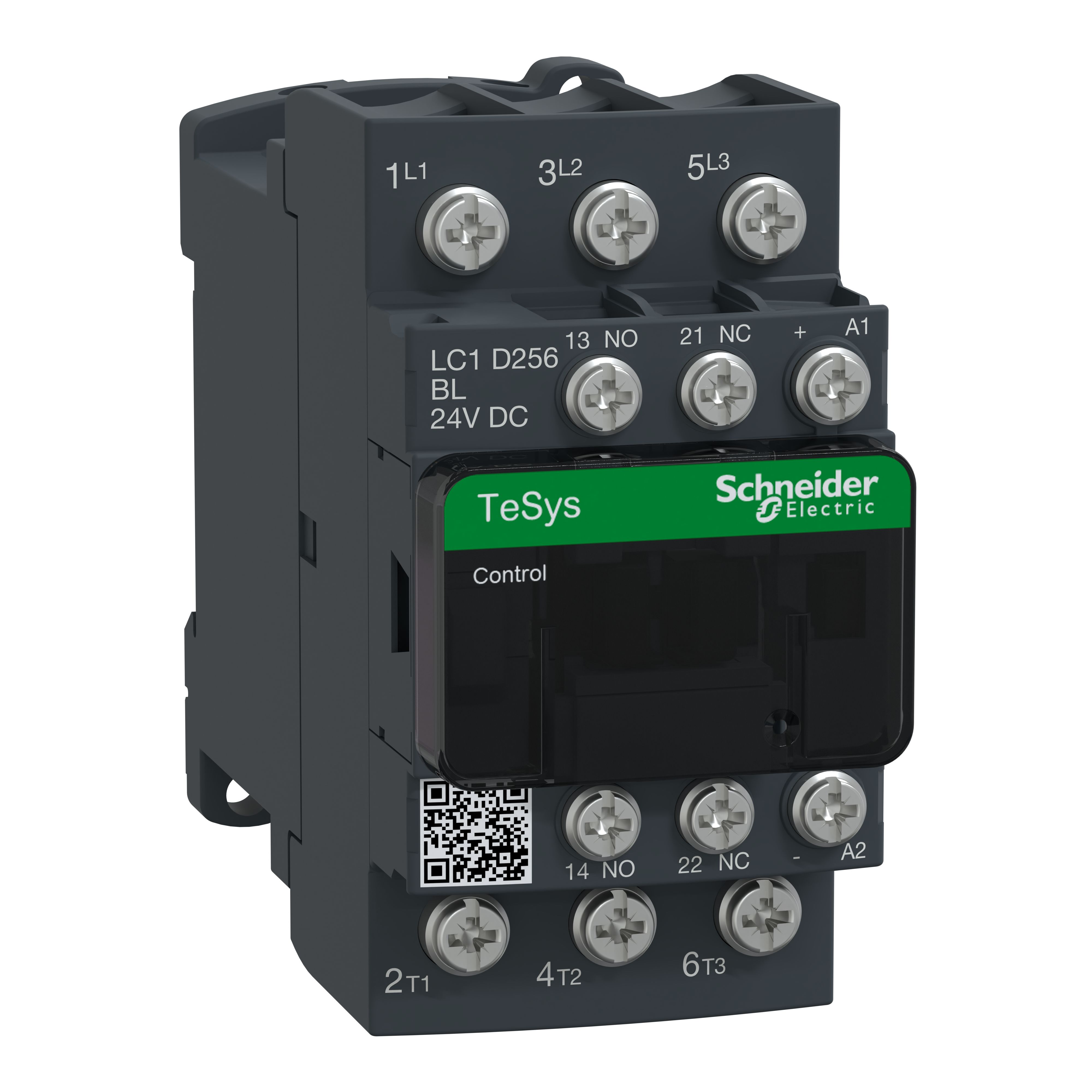 Schneider Electric LC1D Contactor, 24 V dc Coil, 3-Pole, 25 A, 11 kW 24 V, 3 NO, 600V