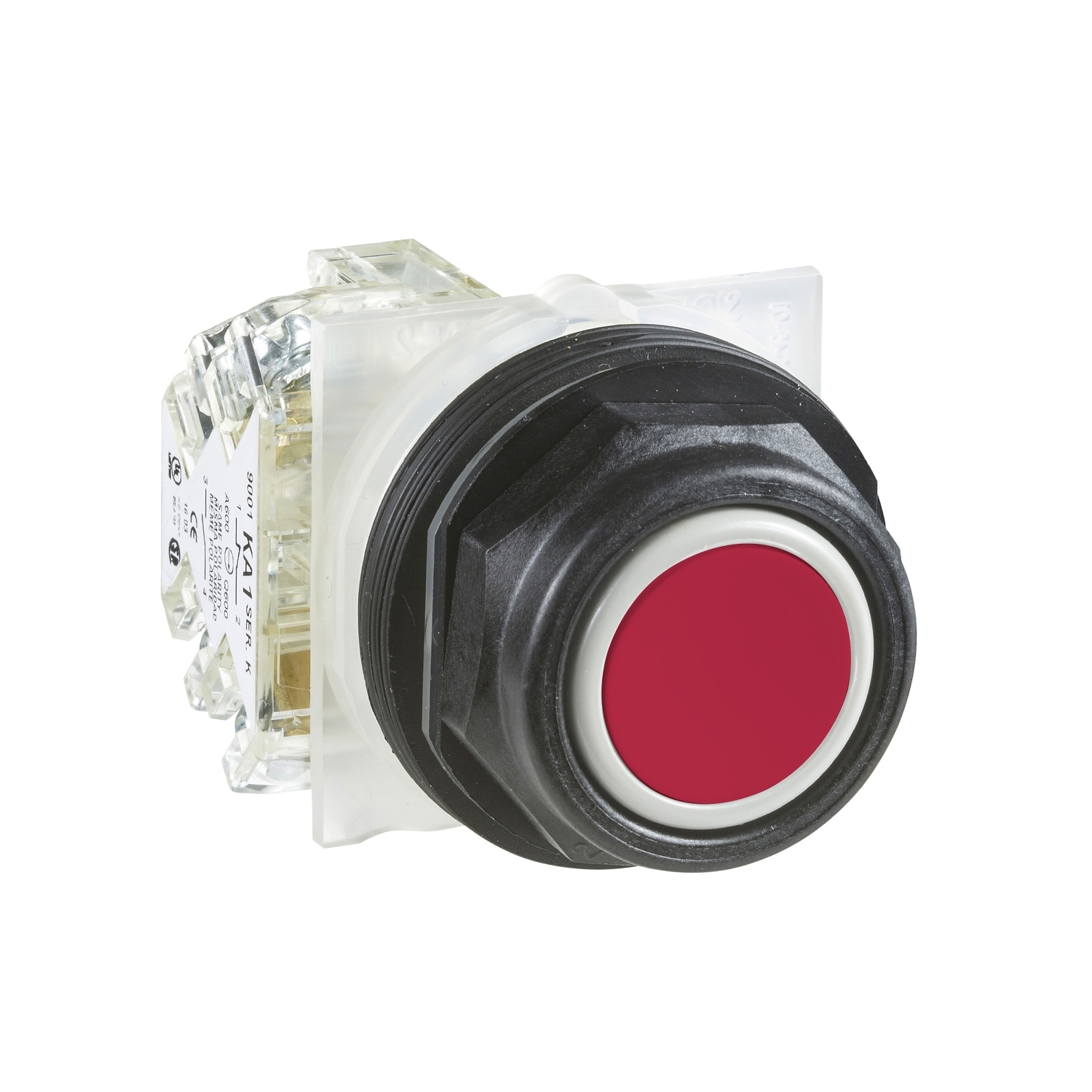 Schneider Electric 9001SK Series Push Button Switch, Spring Return, Panel Mount, 30mm Cutout, SPDT, 600V ac, IP66