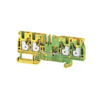 Weidmuller 2051560000 A Series Green/Yellow, 4mm², Single-Level, Push In Termination