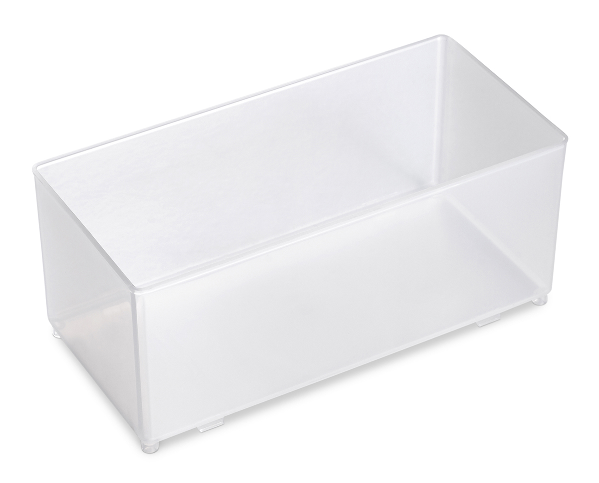 Raaco Transparent Polypropylene Insert, 69mm x 79mm x 157mm