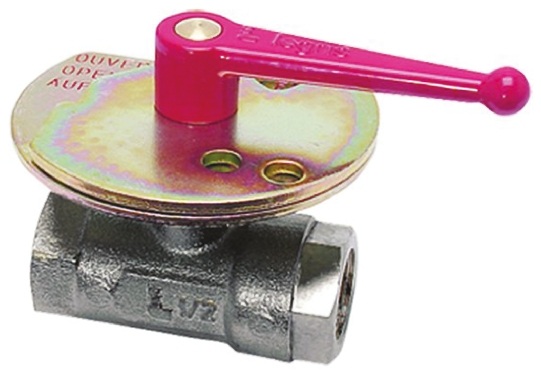 Legris Nickel Plated Brass 2 Way, Ball Valve, Threaded, BSPP 1/2in, 40bar Operating Pressure