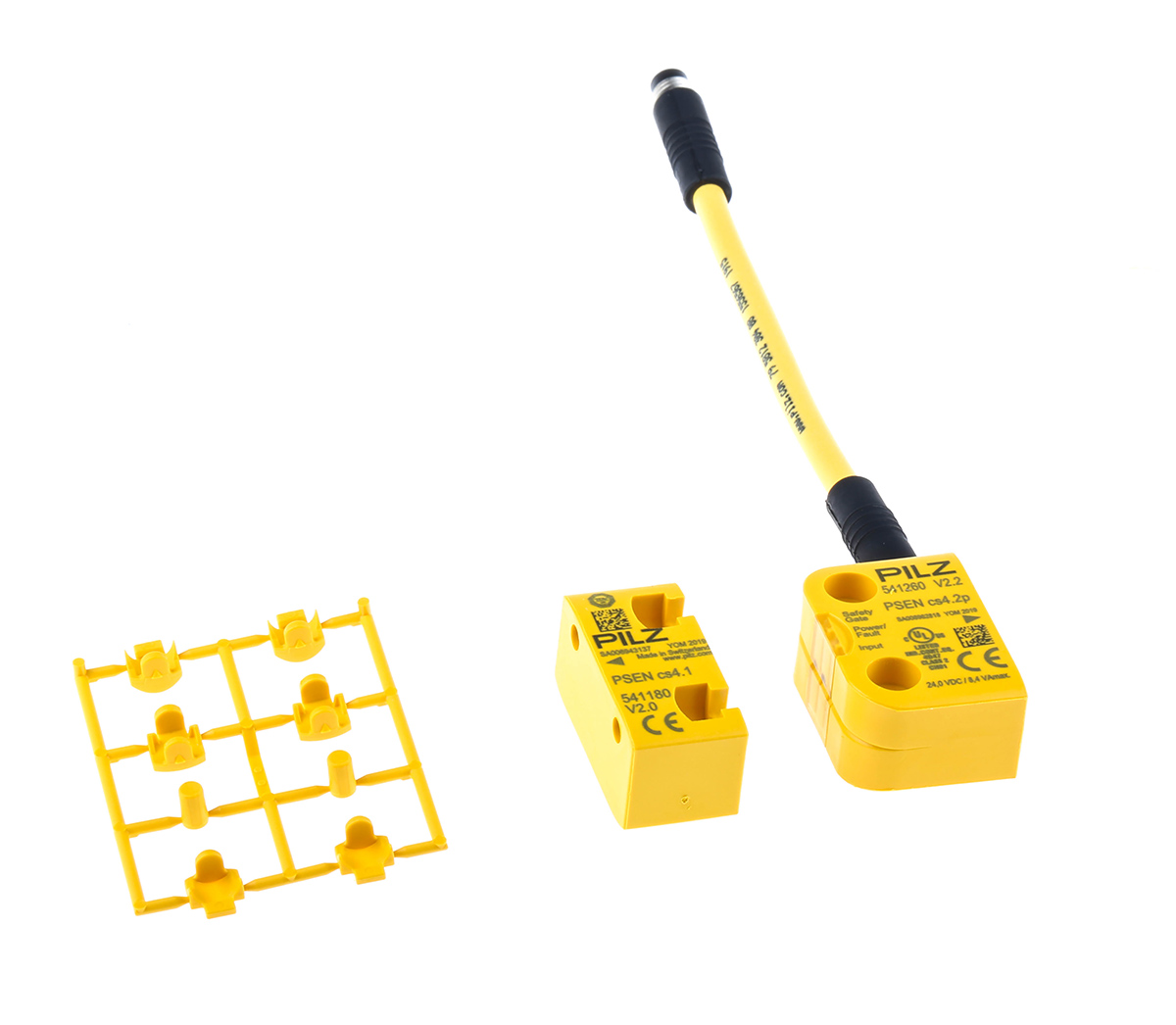 Pilz Transponder Non-Contact Safety Switch, 24V dc, Polybutylene Terephthalate Housing, M8