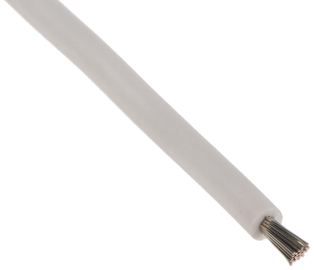 Lapp ÖLFLEX HEAT Series White 0.75 mm² Hook Up Wire, 18 AWG, 19/0.25 mm, 100m, Silicone Insulation, 49105