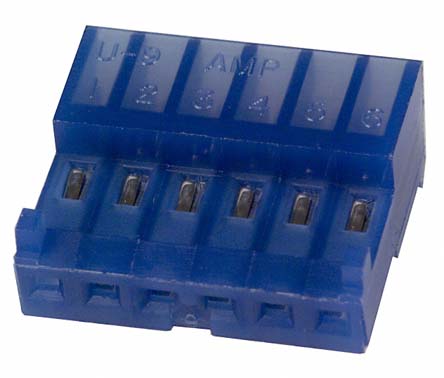 TE Connectivity 6-Way IDC Connector Socket for Cable Mount, 1-Row