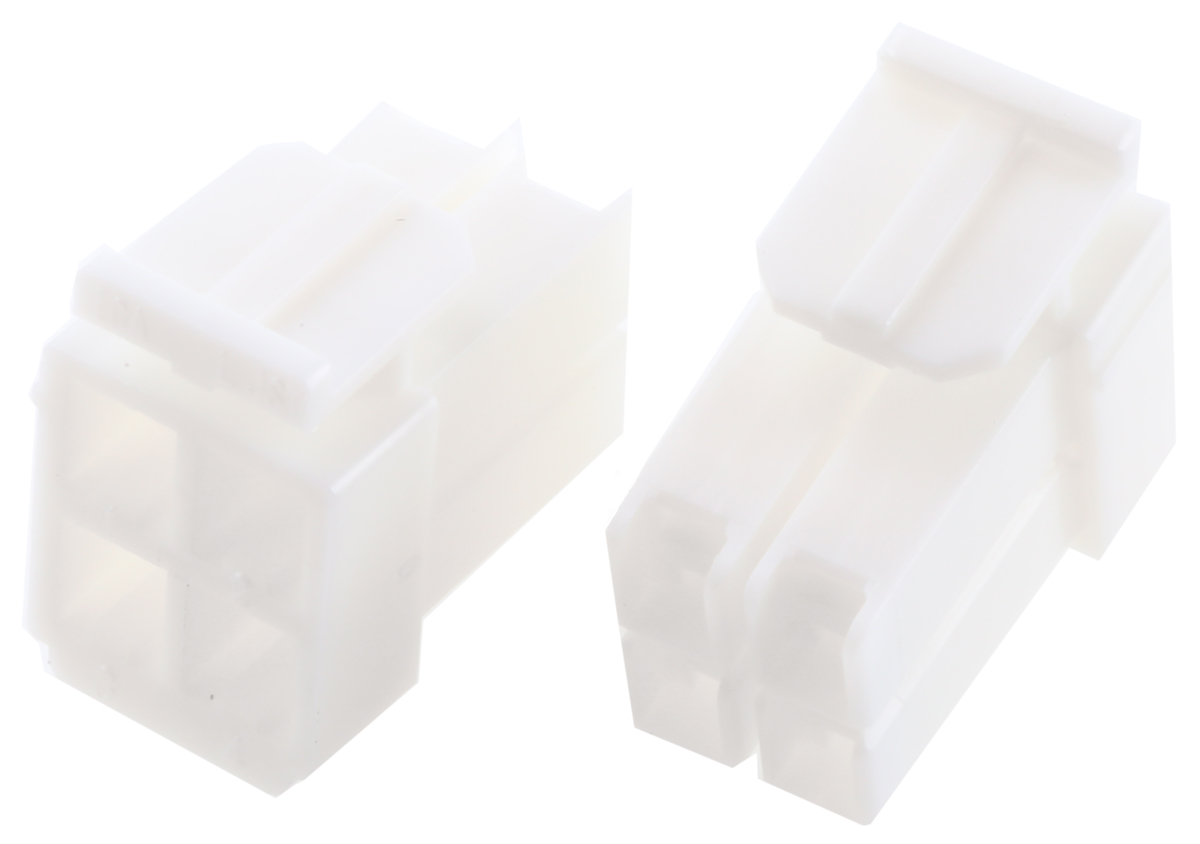 JST, XL Male Connector Housing, 4 Way, 2 Row