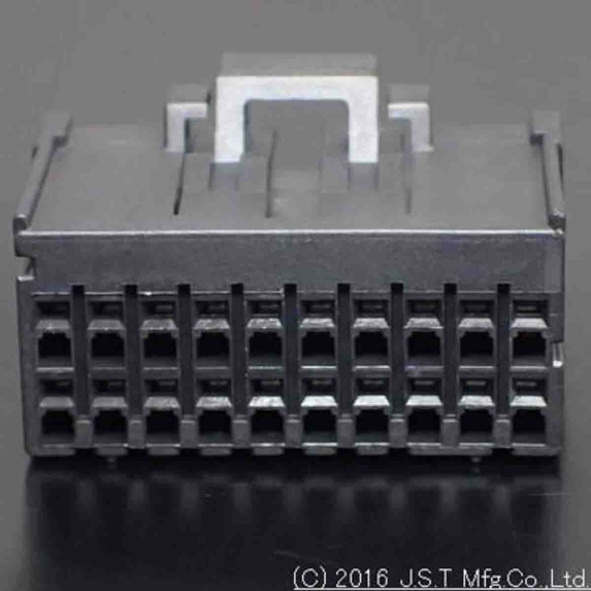 JST, J2000 Female PCB Connector Housing, 2.5mm Pitch, 20 Way, 2 Row