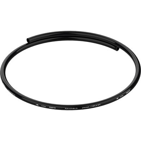 Festo PUN TPE, Hose Pipe, 4.9mm ID, 8mm OD, Black